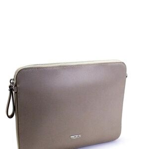 Tumi Taupe laptop unisex Bag